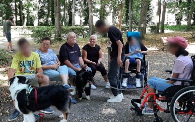 Une jolie balade au parc avec les enfants de l’IME Malécot accompagnés pour l’occasion de Tarek,Night &. Lotus